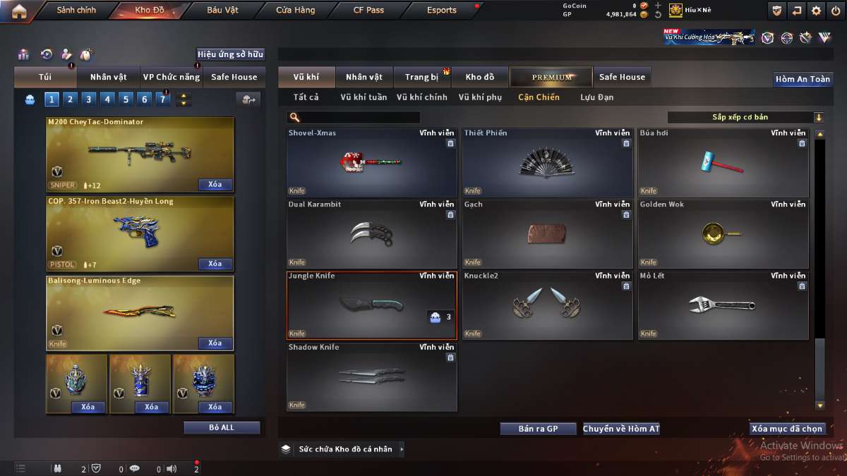 shop acc cf uy tin gia re